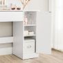 Dressing table with shelves and drawer white Image 2
