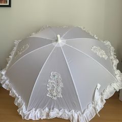 Parasol White sun/rain for child/Communion.Bargain.