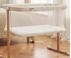 ZiZee Breathable Rocking Crib - Scandinavian Walnut/Ecru