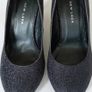Black Glitter Heels Image 3