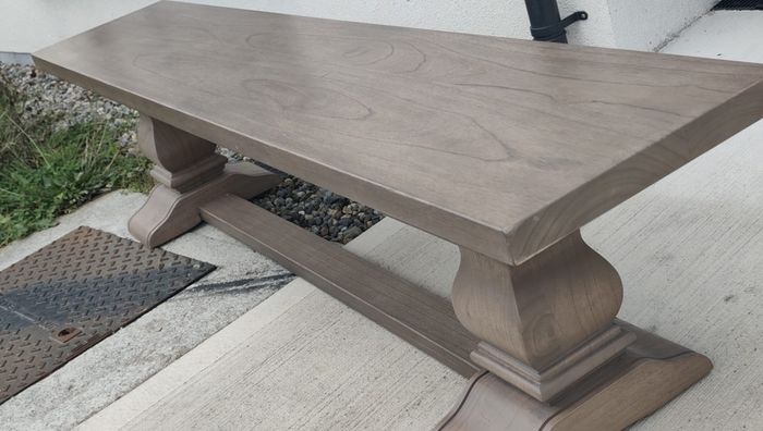 200cm Vintage Ash Dining Bench Rustic