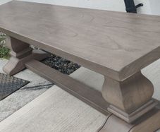 200cm Vintage Ash Dining Bench Rustic