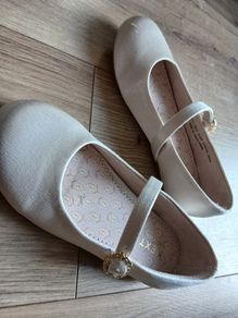 Ivory Satin Girls shoes