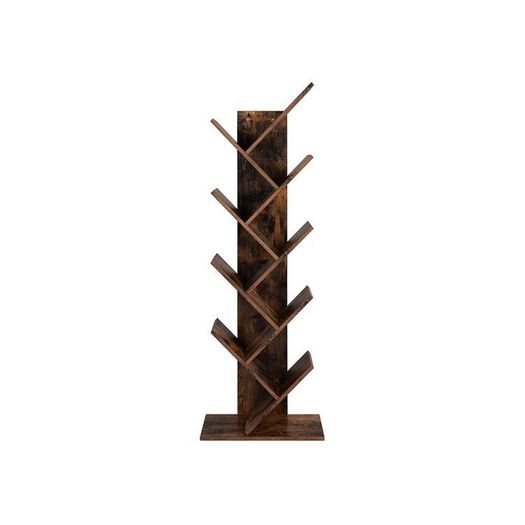 Bookcase in tree shape 8 compartments The bookshelf has a tree-shaped, geometric structure that provides a home for your books and a stage for your furnishings to shine on.