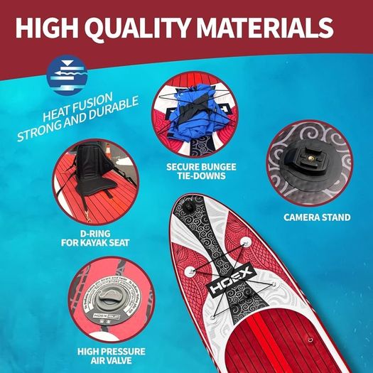 FREE SHIPPING Inflatable Stand Up Paddle Board, 10ft Paddle Boards for Adults with Premium SUP Paddleboard Accessories & Backpack, Wide Stable Design, Non-Slip Comfort Deck for Beginners & Experts