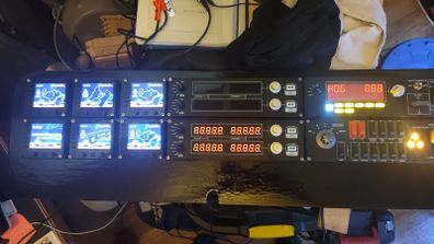 Logitech flight simulator panel