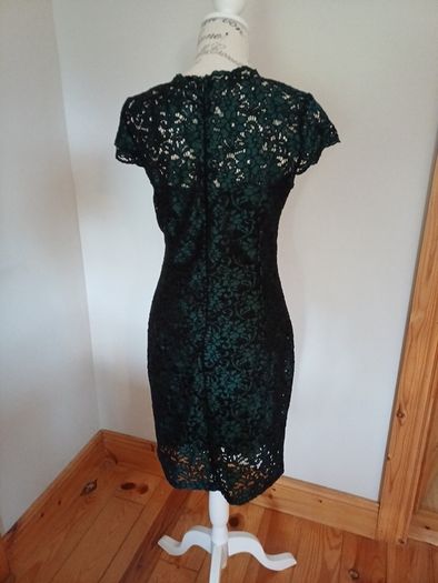 BNWT Black and Green Lace Dress