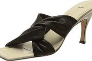 HUGO BOSS Women's Tonic Twistedmule-n Pumps 50470715, Black 36 EU, 3 Uk