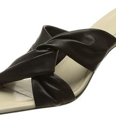 HUGO BOSS Women's Tonic Twistedmule-n Pumps 50470715, Black 36 EU, 3 Uk