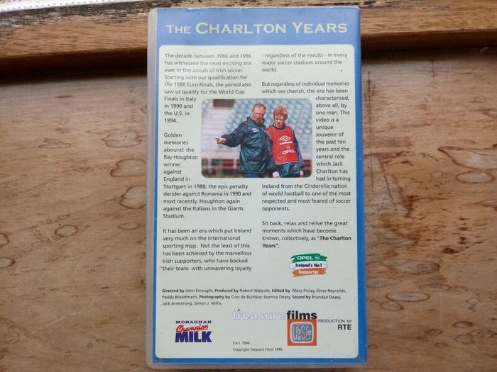 The Charlton Years FAI Vhs Tape