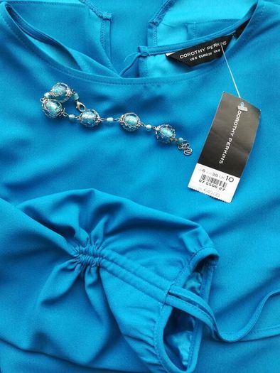 Blue-turquoise dress, size 10