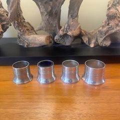 Silver Plated Salt Pots x4