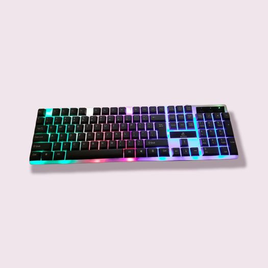 Gamer Gaming Keyboard Led Multi Color Keyboard Light Wired 105 Key