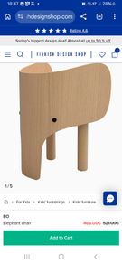 Designer Kids table and  elephant chair by Danish brand EO
