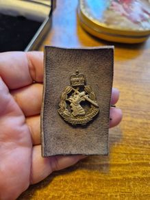 Vintage Military Bi-Metal Royal Army Dental Corps Officers Badge