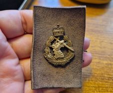 Vintage Military Bi-Metal Royal Army Dental Corps Officers Badge