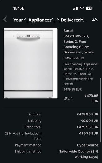 Bosch Series 2 Dishwasher