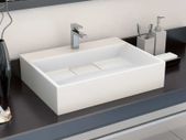 Wash Basin 50x38x13 cm Mineral Cast/Marble Cast White