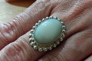 Sterling Silver Ring - Size S - Stamped for Silver (S07)