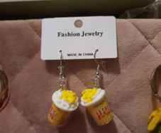 funky popcorn earrings