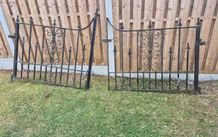 Heavy steel gates