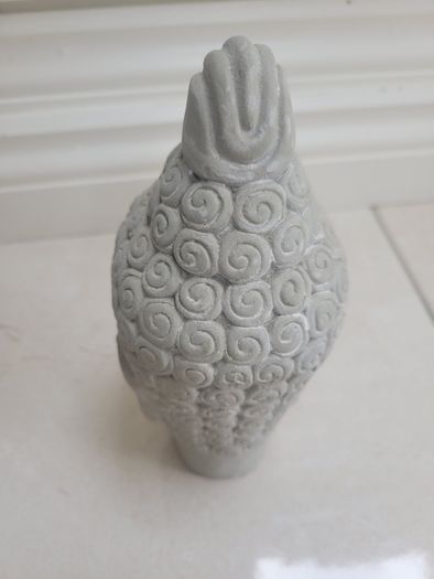 small concrete buddah decor piece