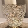 Large Waterford Crystal Glandore Vintage Waterford Crystal Lismore Footed Thistle Vase Image 2
