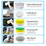 Electric Cleaning Brush, Electric Spin Scrubber With 3 Brush Heads, Automatic Cleaning Kit for Bathroom Bathtub, Kitchen, Tile, Window, Tub, Dish, Sink Image 2