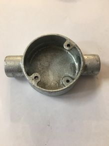 20mm Metal Straight Through Box