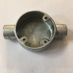 20mm Metal Straight Through Box