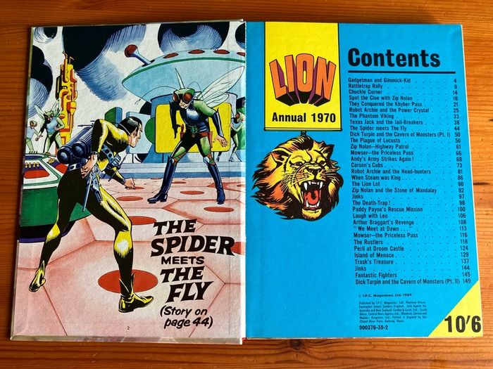 Comic: 'LION' annual 1970