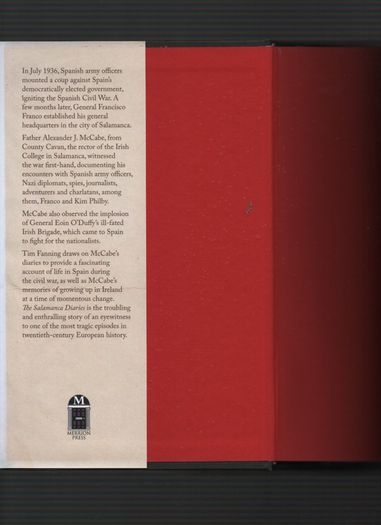 The Salamanca Diaries. Father McCabe And The Spanish Civil War. Tim Fanning
