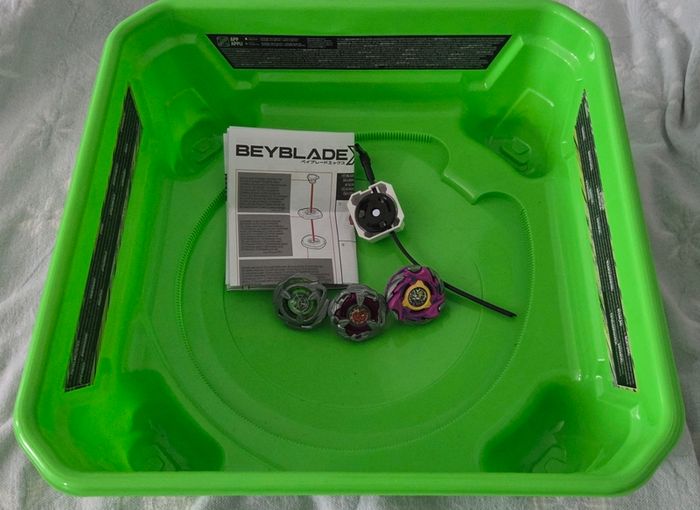 Beyblade X 3 with launcher and stadium