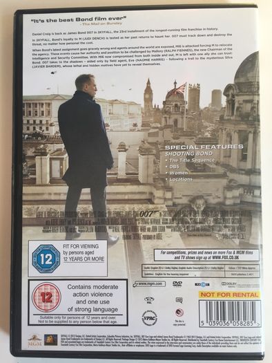 007 James Bond - Skyfall [2010] Daniel Craig [Movie DVD]