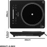 2200W Portable Single Induction Hob  Convenient Electric Cooktop for Use With Induction Suitable Pans, 6 Presets, LED Controls & Timer Image 4