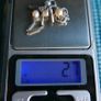 Vintage Sterling Silver 925 Necklace with Pearls 2,7g Image 9