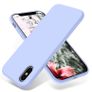 Liquid Silicone Case For iPhone XS Max Luxury Thin ShockProof Soft Phone Cover Purple - FHT4IPXSMLK Image 6