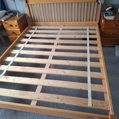 Pine bed frame