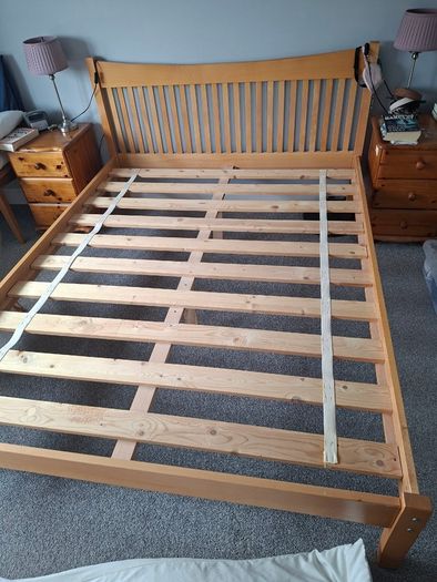 Pine bed frame