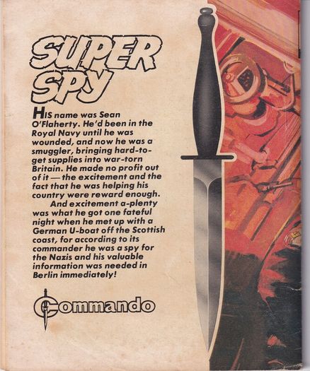 Commando #1598 Super Spy 1982 Dc Thomson Uk Comic
