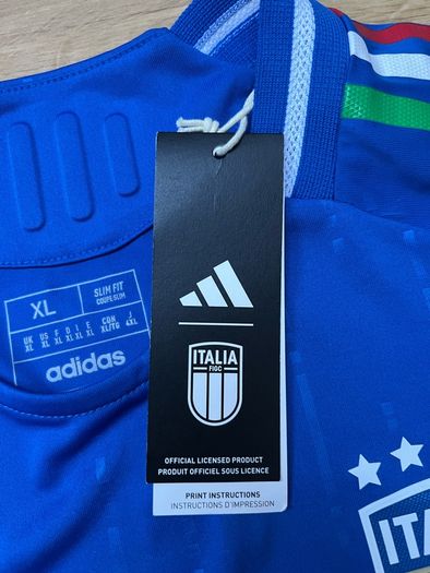 Italy Football Jersey Blue Size XL