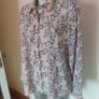 Salmon floral long sleeve blouse size UK12 EU40 Perfect condition Postage included Image 7