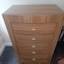 Mirrored vanity unit chest of drawers Image 3
