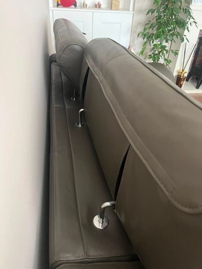 leather sofa & armchair