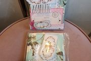 Decorative cookie bags tags and pegs x 24