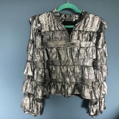 Mint velvet silver top