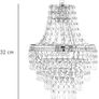 Acrylic Teardrop Pendant Light Shade Modern Chandelier Ceiling Light Shades for Living Room, Bedroom, Home, Office, Bar, Cafe - Decorative Lampshade Image 2
