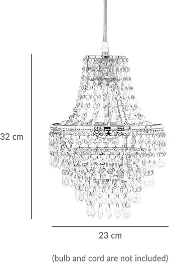 Acrylic Teardrop Pendant Light Shade Modern Chandelier Ceiling Light Shades for Living Room, Bedroom, Home, Office, Bar, Cafe - Decorative Lampshade