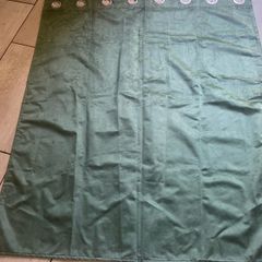 Brand new green velvet curtains