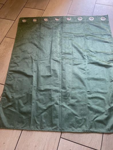 Brand new green velvet curtains